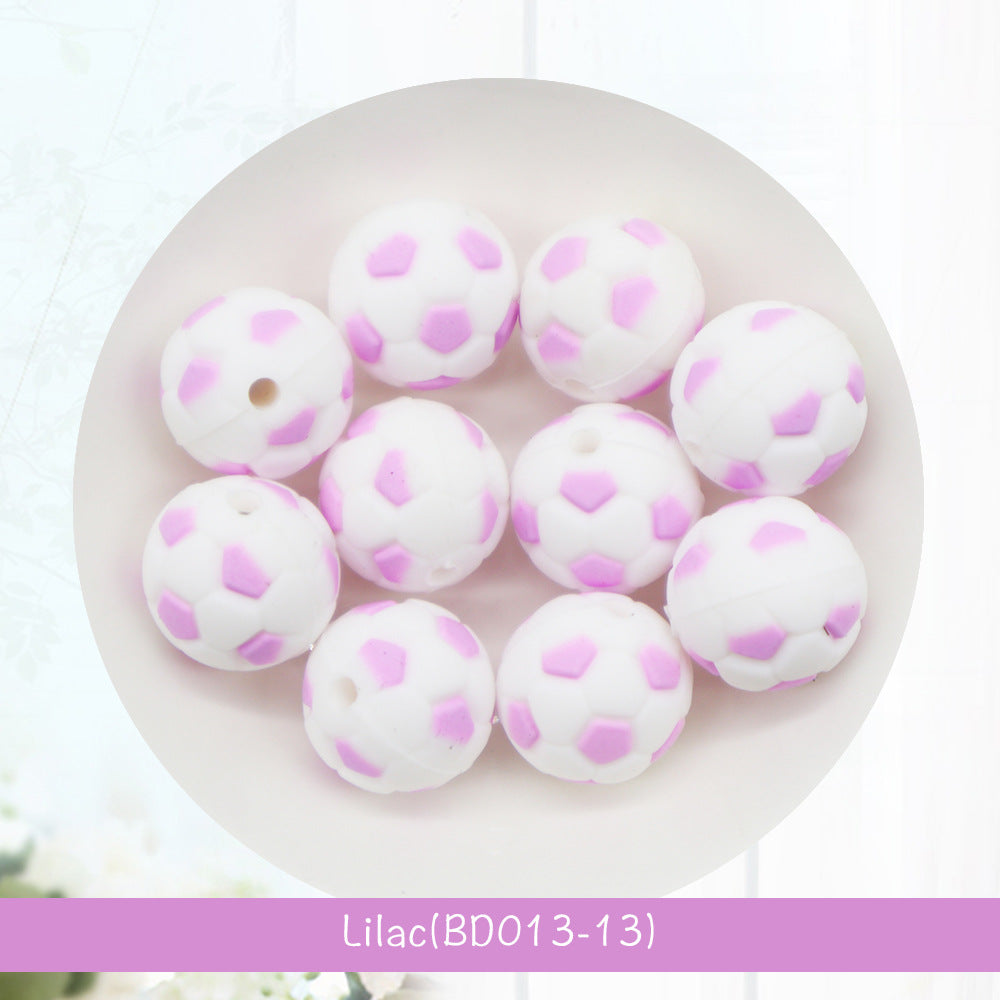 Al por mayor 100pcs/paquete de fútbol de 15 mm de silicona molares redondos